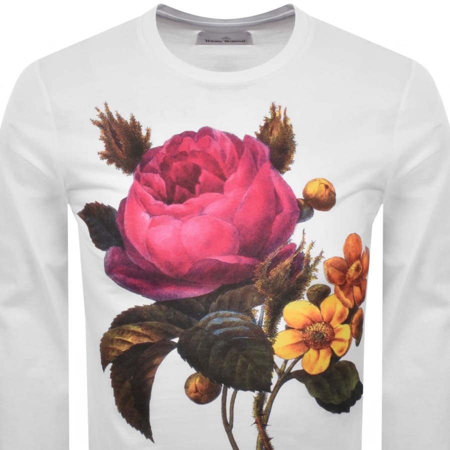 トップス Vivienne Westwood man flower long tee Vivienne Westwood Flowers T Shirt White | Mainline Menswear us